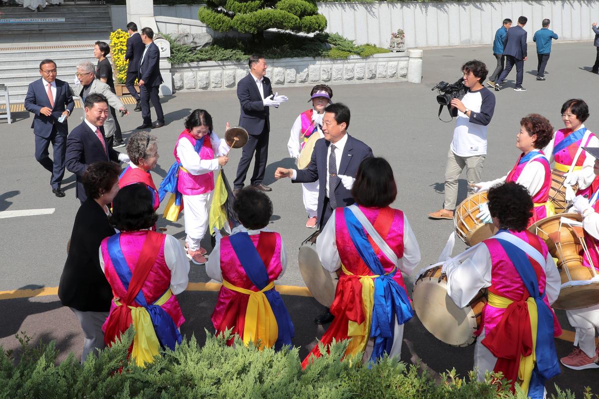 제35회 대야문화제 성화 안치