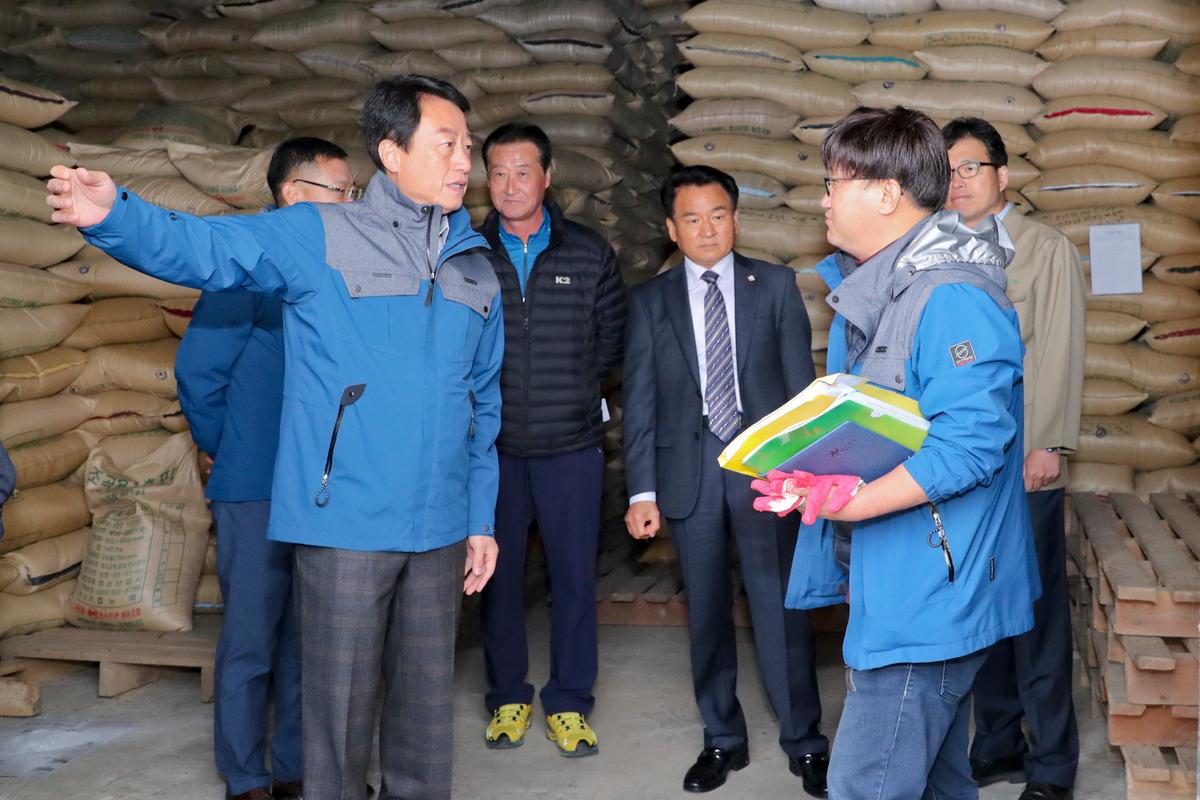 공공비축미 수매현장 방문(율곡면)