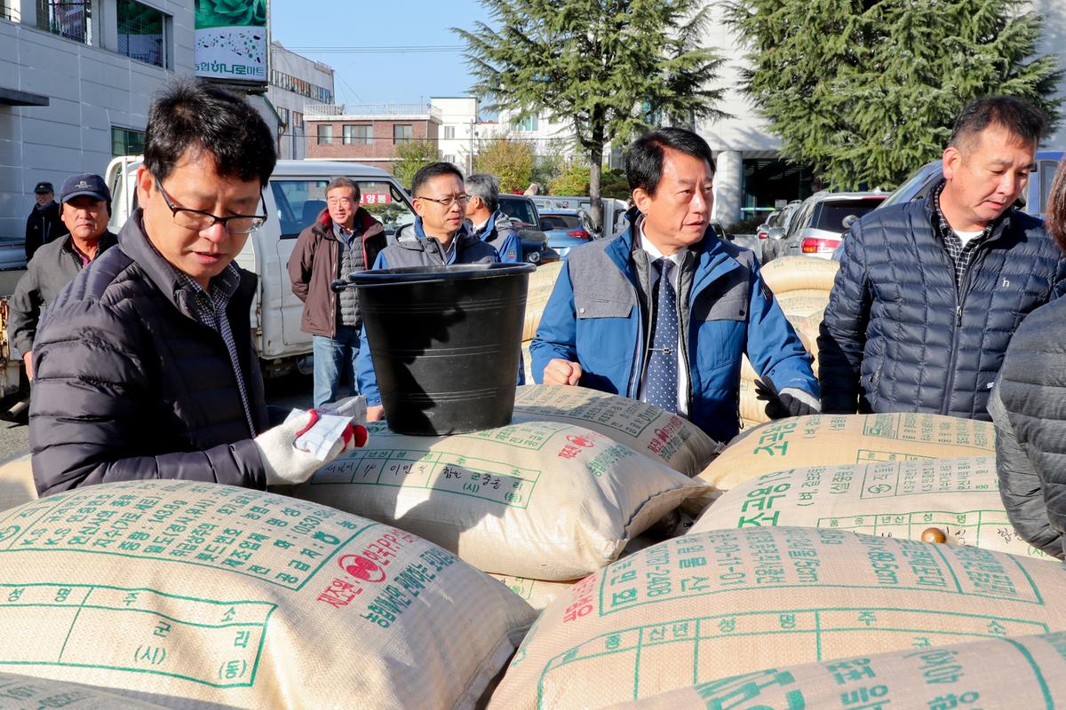 공공비축미  합천읍 수매현장 방문
