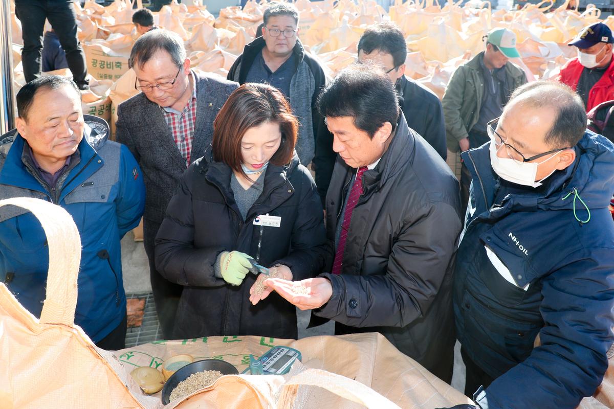 공공비축미 용주면 수매현장 방문