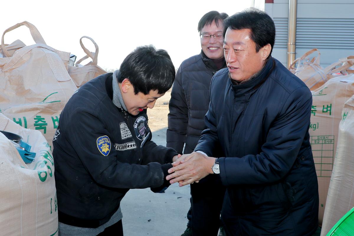 공공비축미 가야면 수매현장