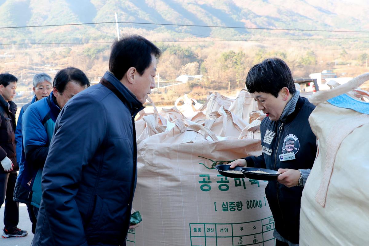 공공비축미 가야면 수매현장