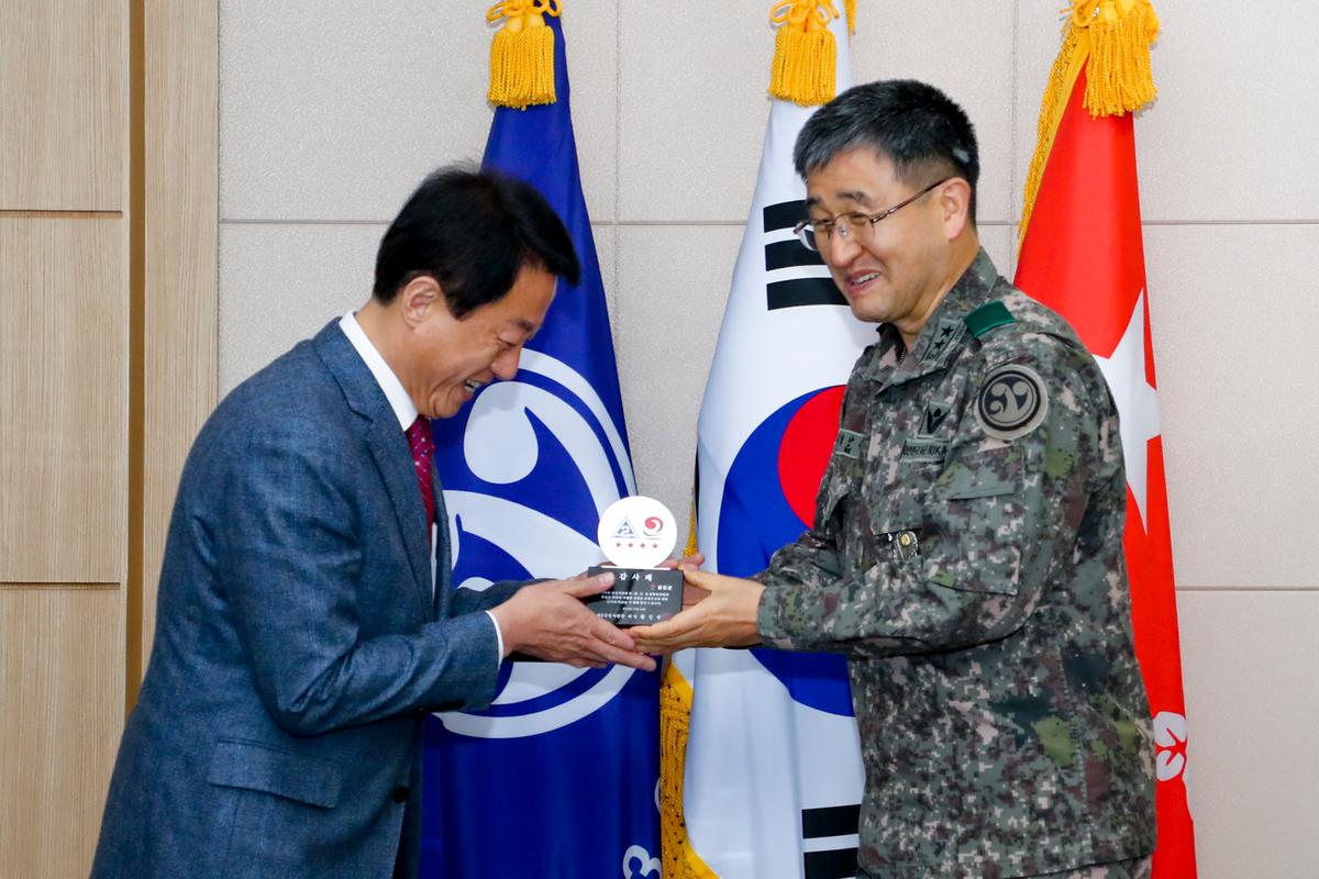 예비군육성지원 우수기관 감사패 수여식