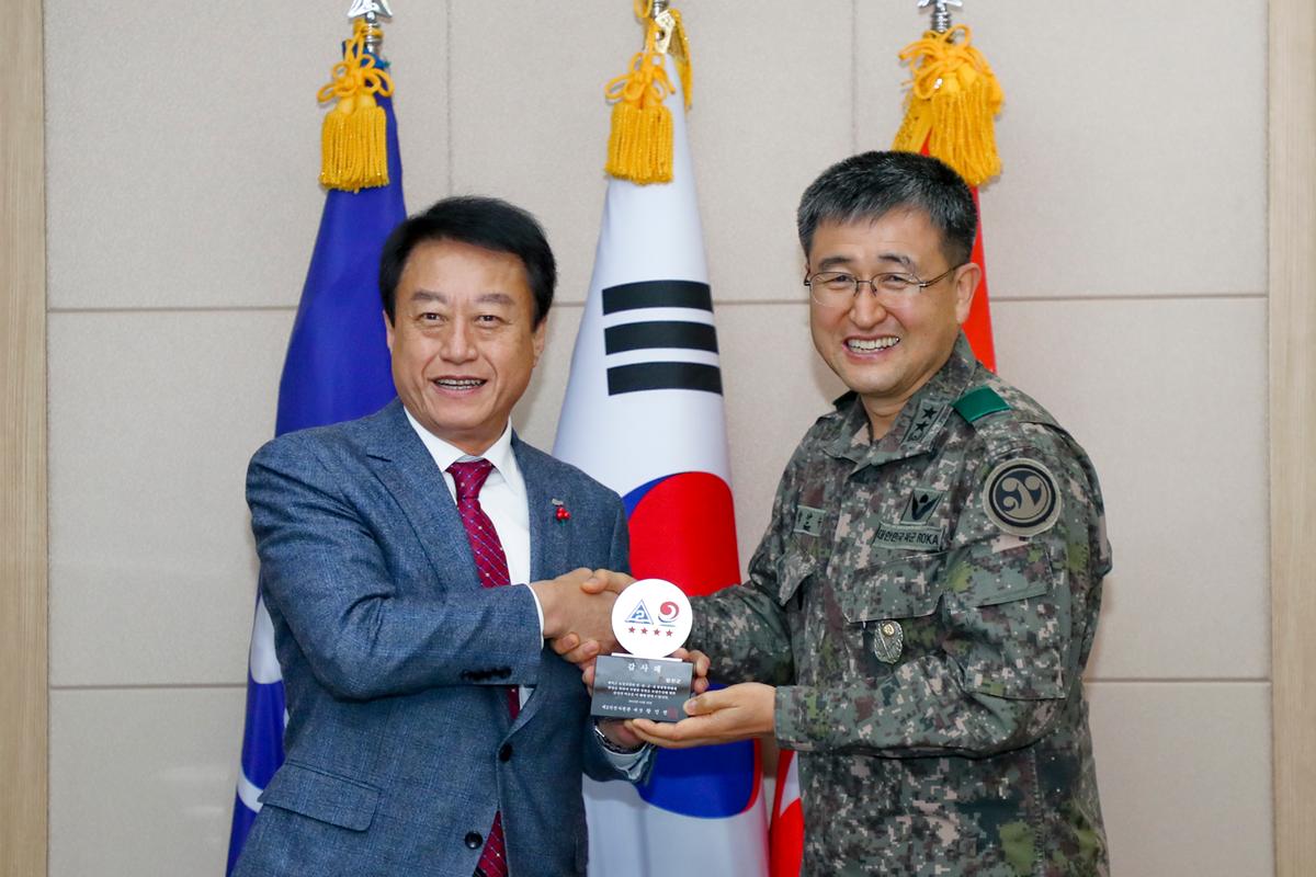 예비군육성지원 우수기관 감사패 수여식
