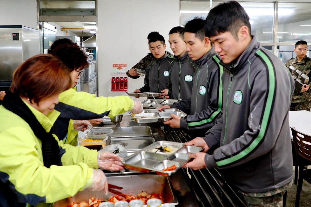 합천군 주부민방위기동대 떡국 나눔행사