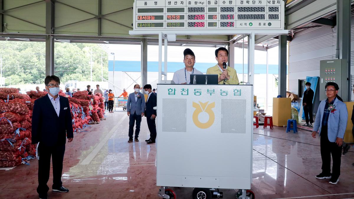 합천동부농협 산지공판장 준공식 및 건마늘 경매 초매식