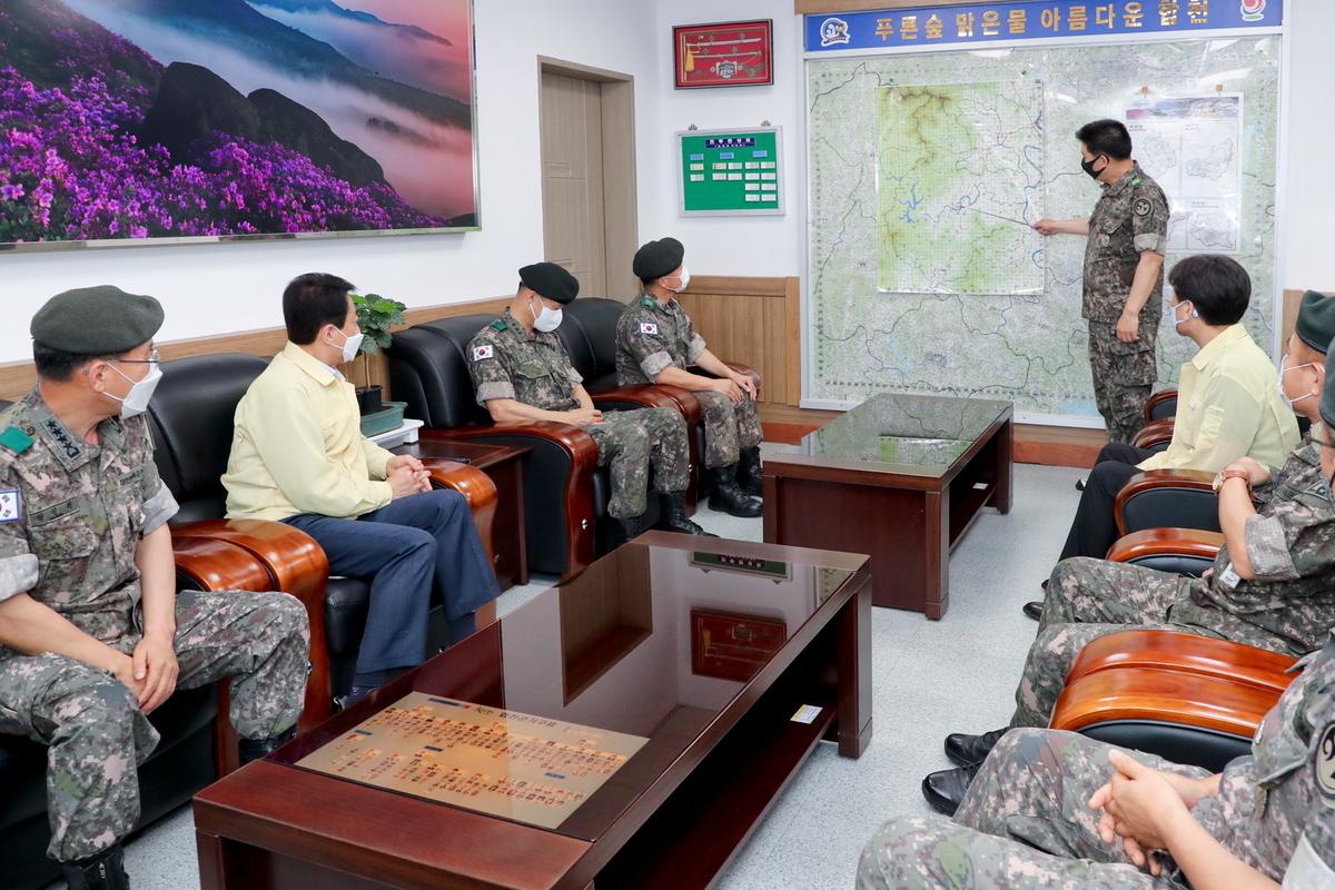 황인권 제2작전사령관 합천 방문