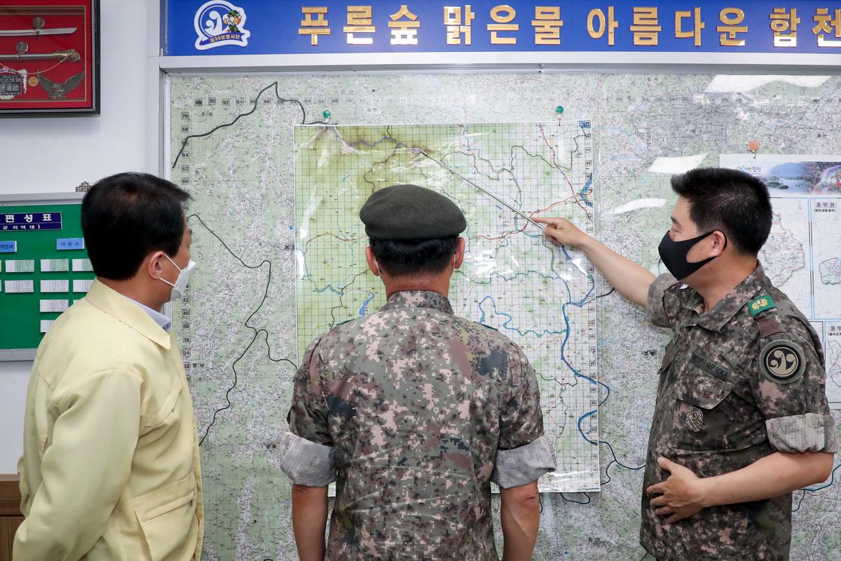 황인권 제2작전사령관 합천 방문