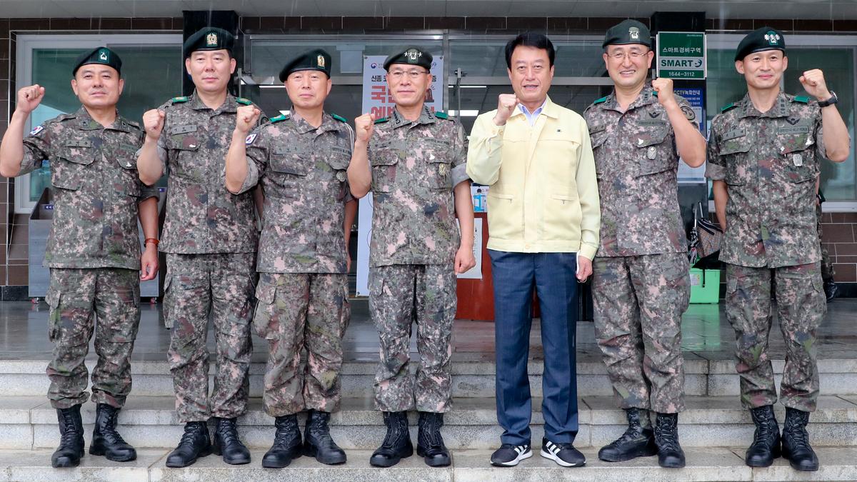 황인권 제2작전사령관 합천 방문