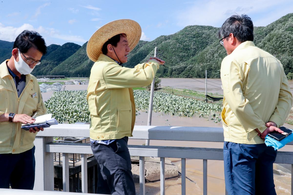 황강주변 수해 피해현장2
