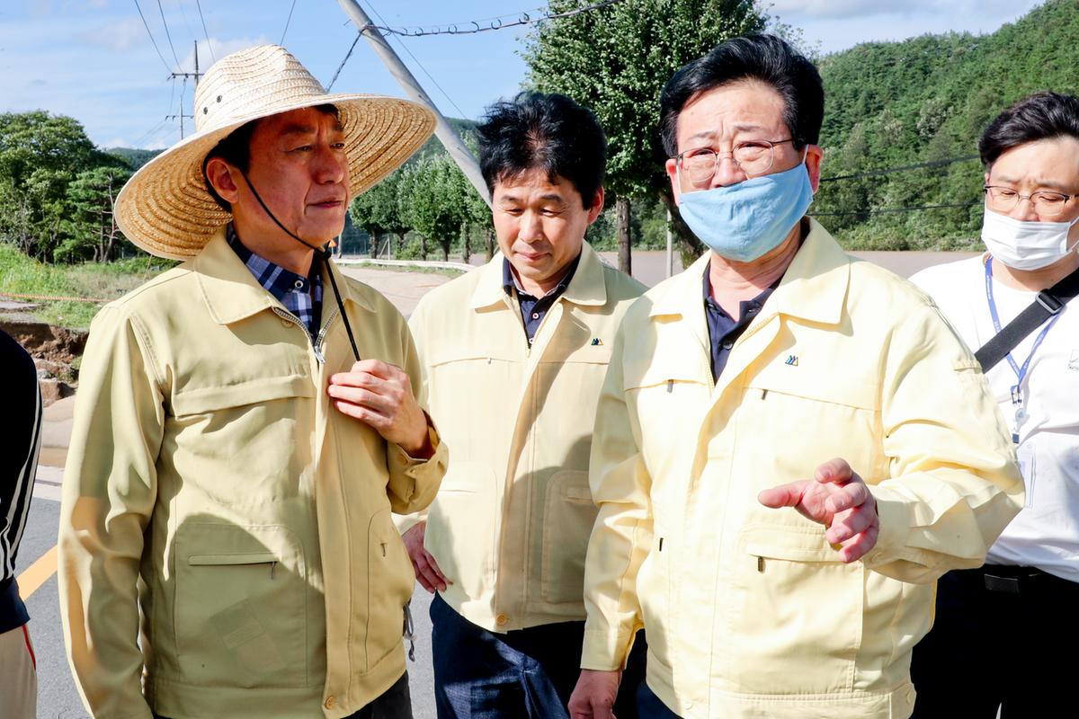 황강주변 수해 피해현장2