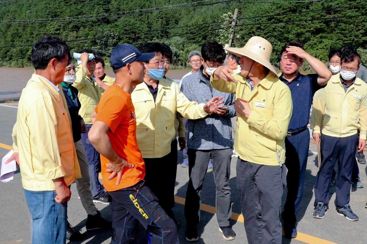 황강주변 수해 피해현장2