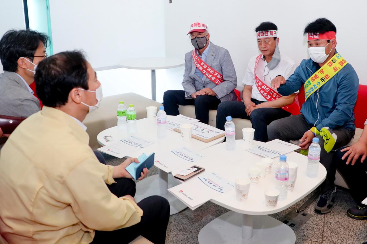 환경부 청사앞 수해피해 합천군민 대회