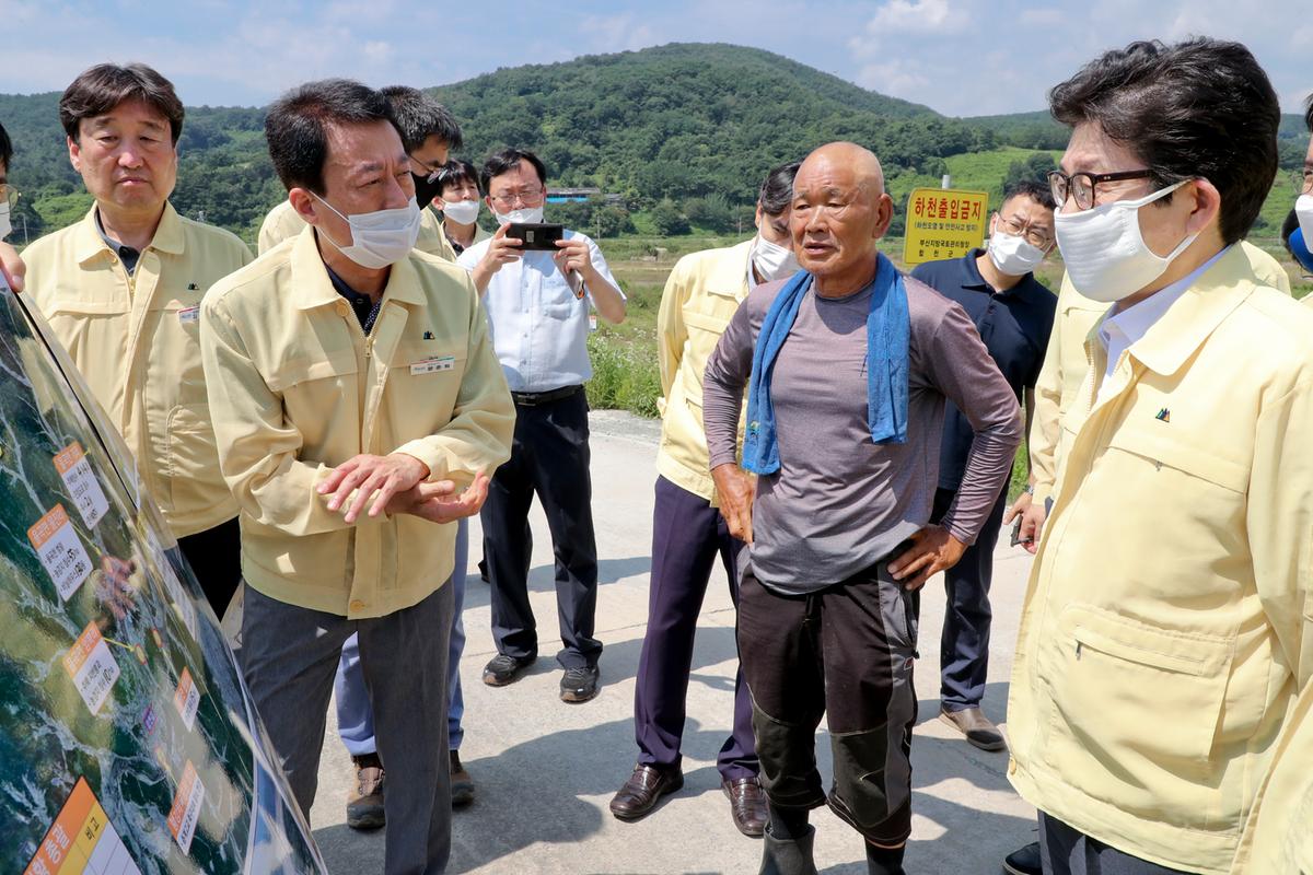 환경부장관 수해지역 방문