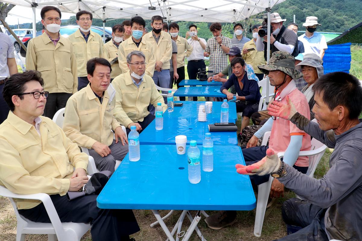 환경부장관 수해지역 방문
