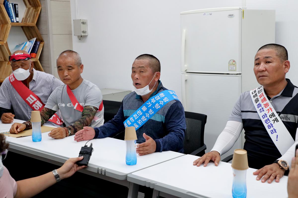 합천군청년연합회 수해피해대책 촉구집해