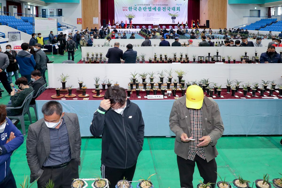제27회 한국춘란 엽예품 전국대회 개회 및 시상