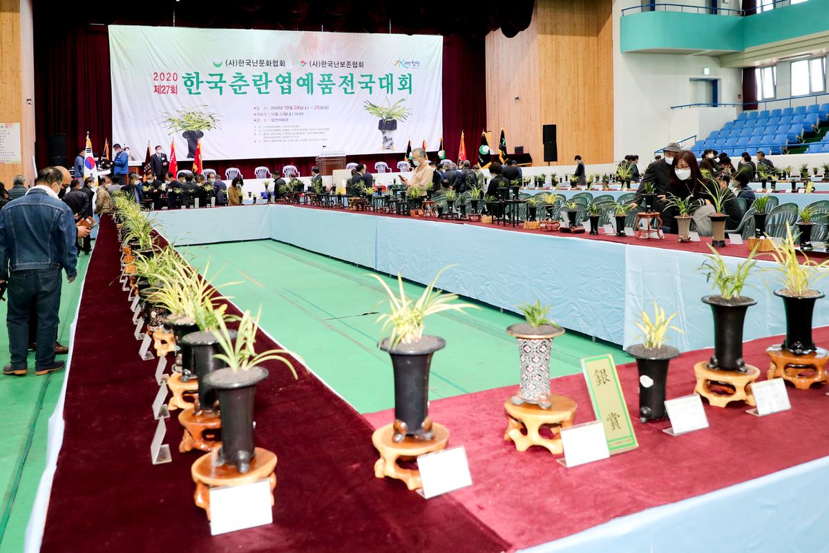 제27회 한국춘란 엽예품 전국대회 개회 및 시상