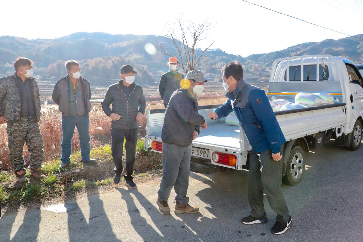묘산면 공공비축미 수매현장 방문