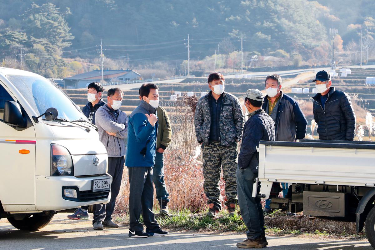 묘산면 공공비축미 수매현장 방문