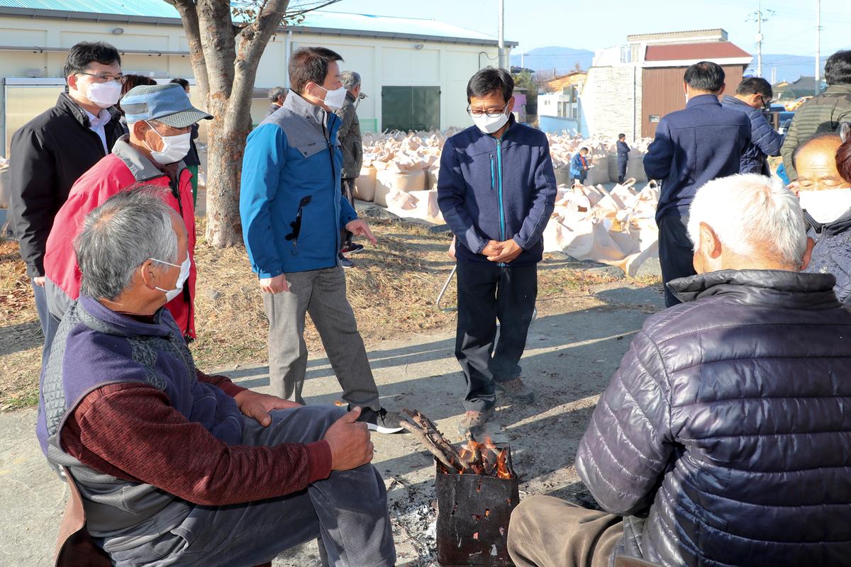 적중면 공공비축미 수매현장 방문