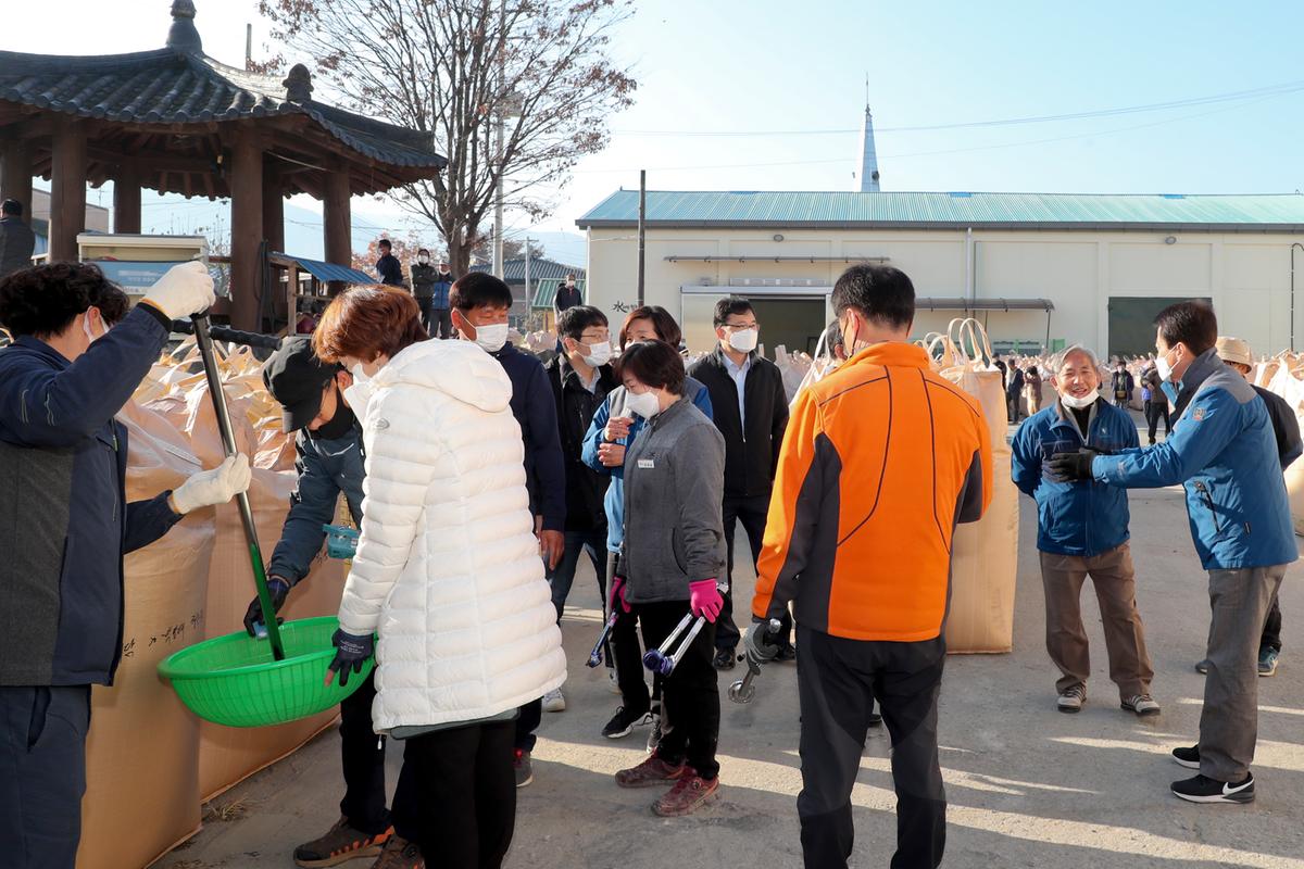 적중면 공공비축미 수매현장 방문