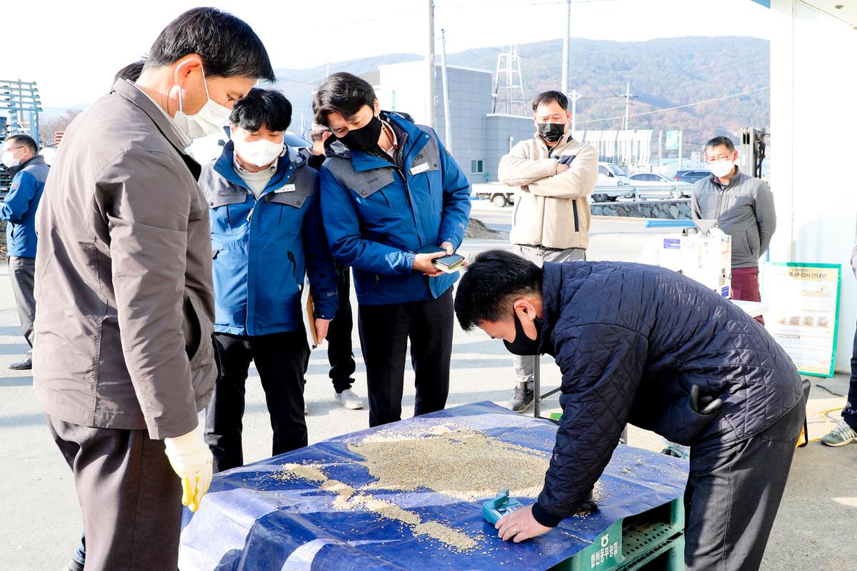 덕곡면 공공비축미 수매현장 방문