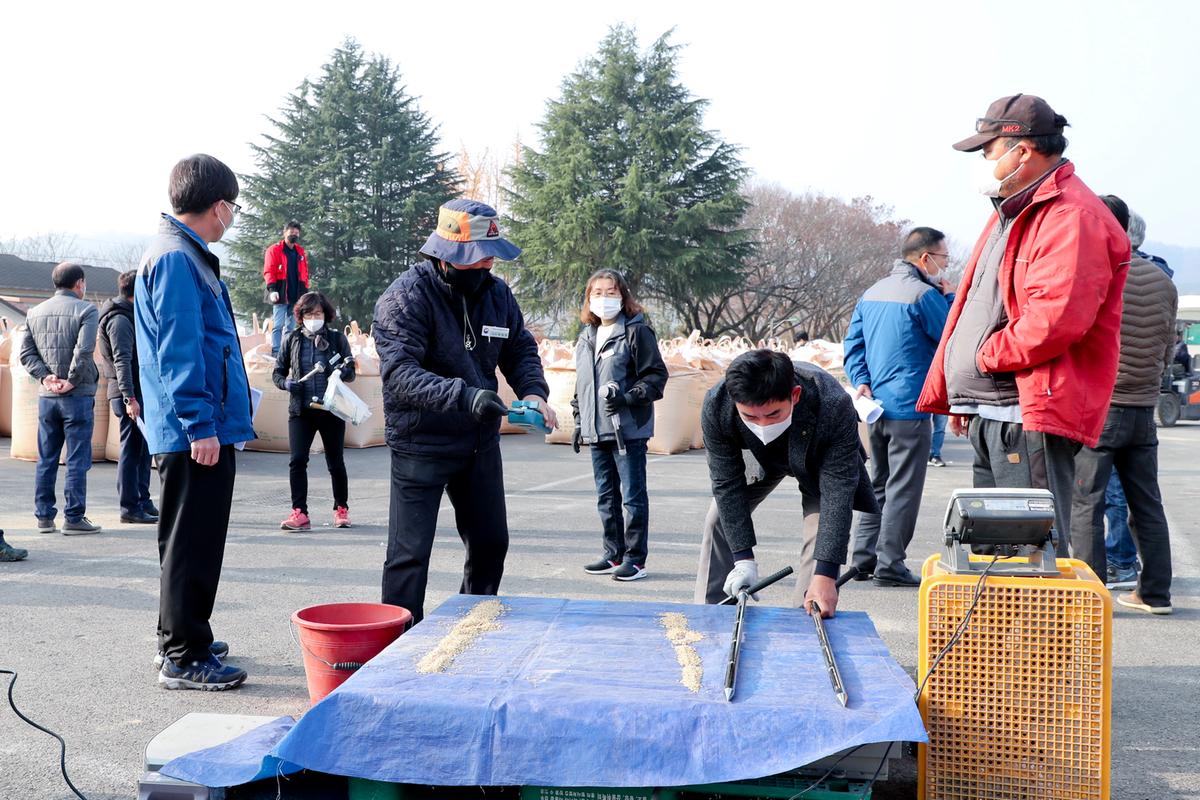초계 쌍책 공공비축미 수매현장 방문