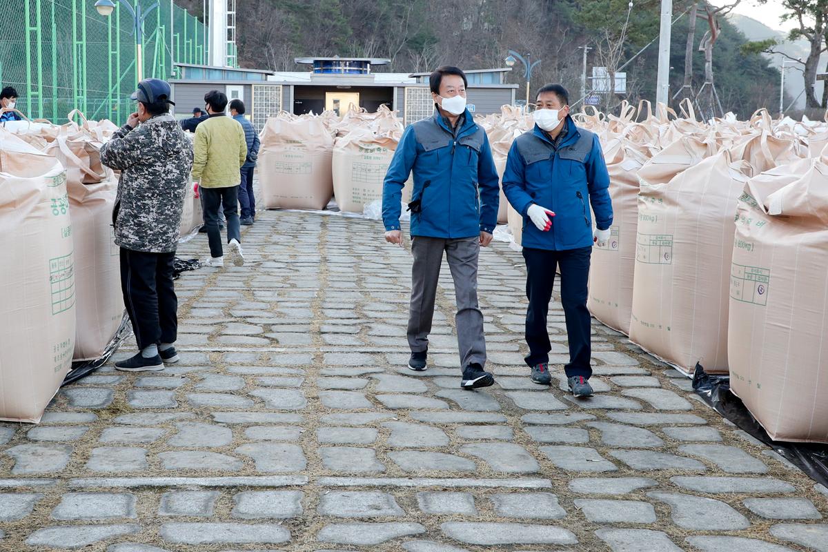 가회면공공비축미 수매현장 방문
