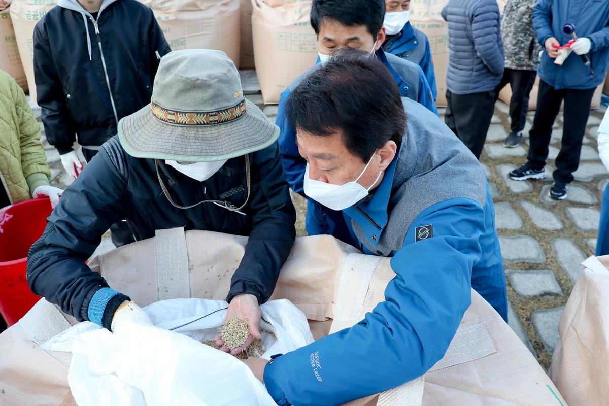 가회면공공비축미 수매현장 방문