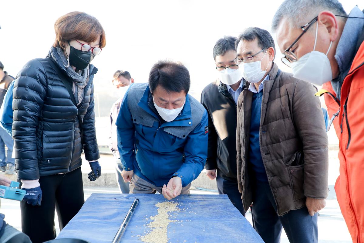 20201201 가야면공공비축미 수매현장 방문