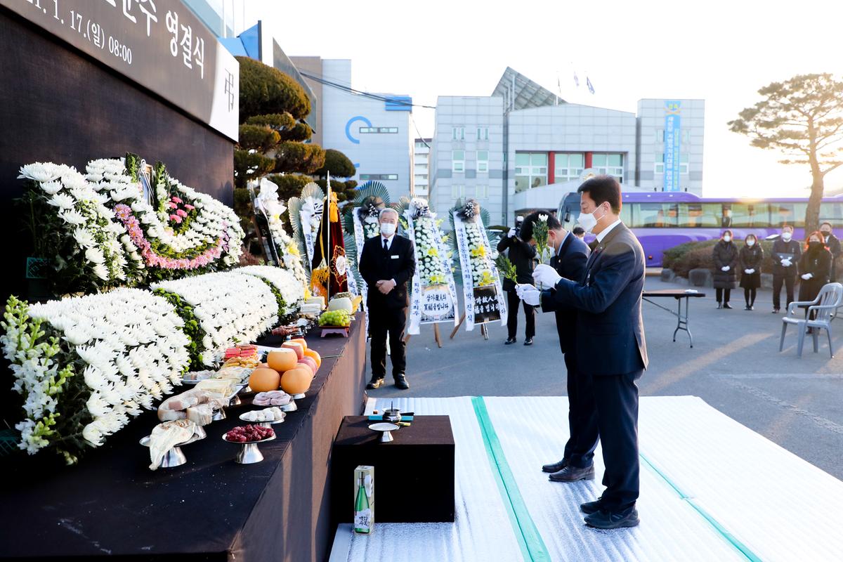 심의조 前합천군수 영결식