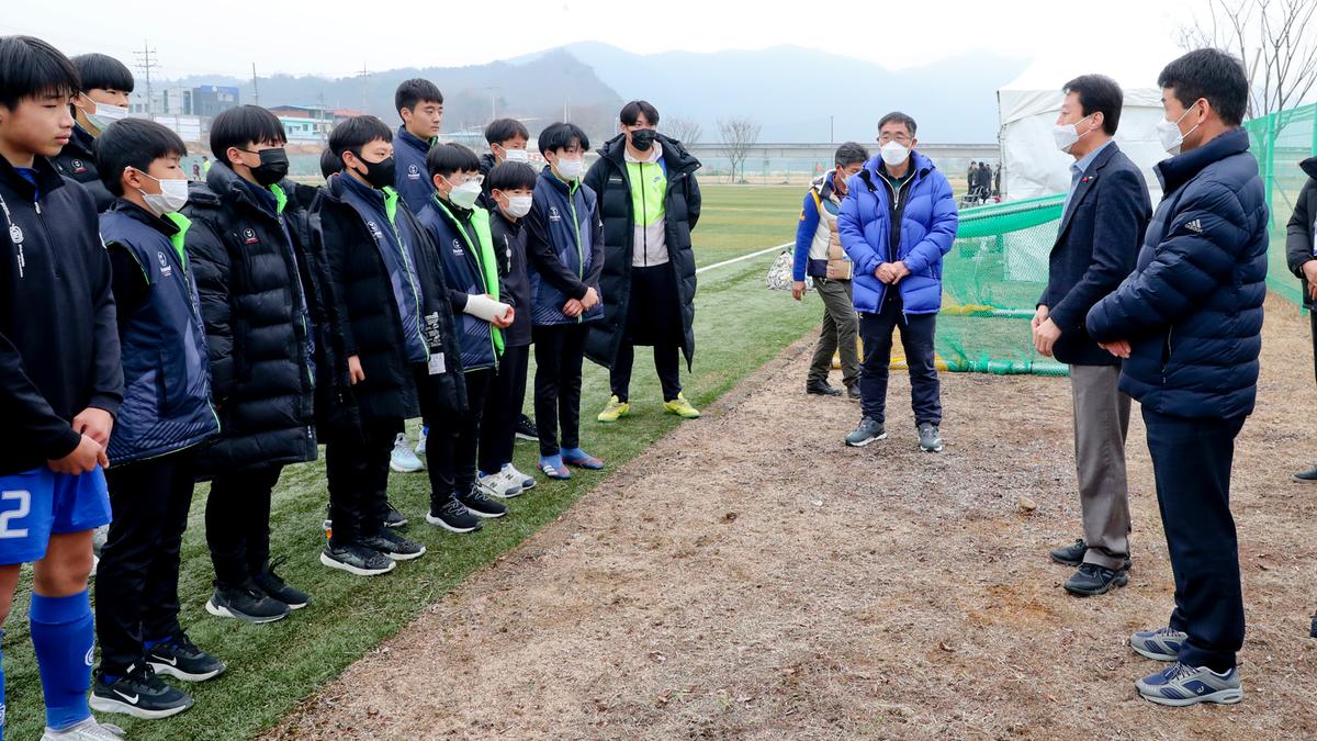 2021 동계전지훈련 격려 방문
