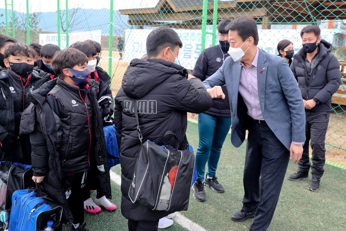 동계전지훈련 격려 방문