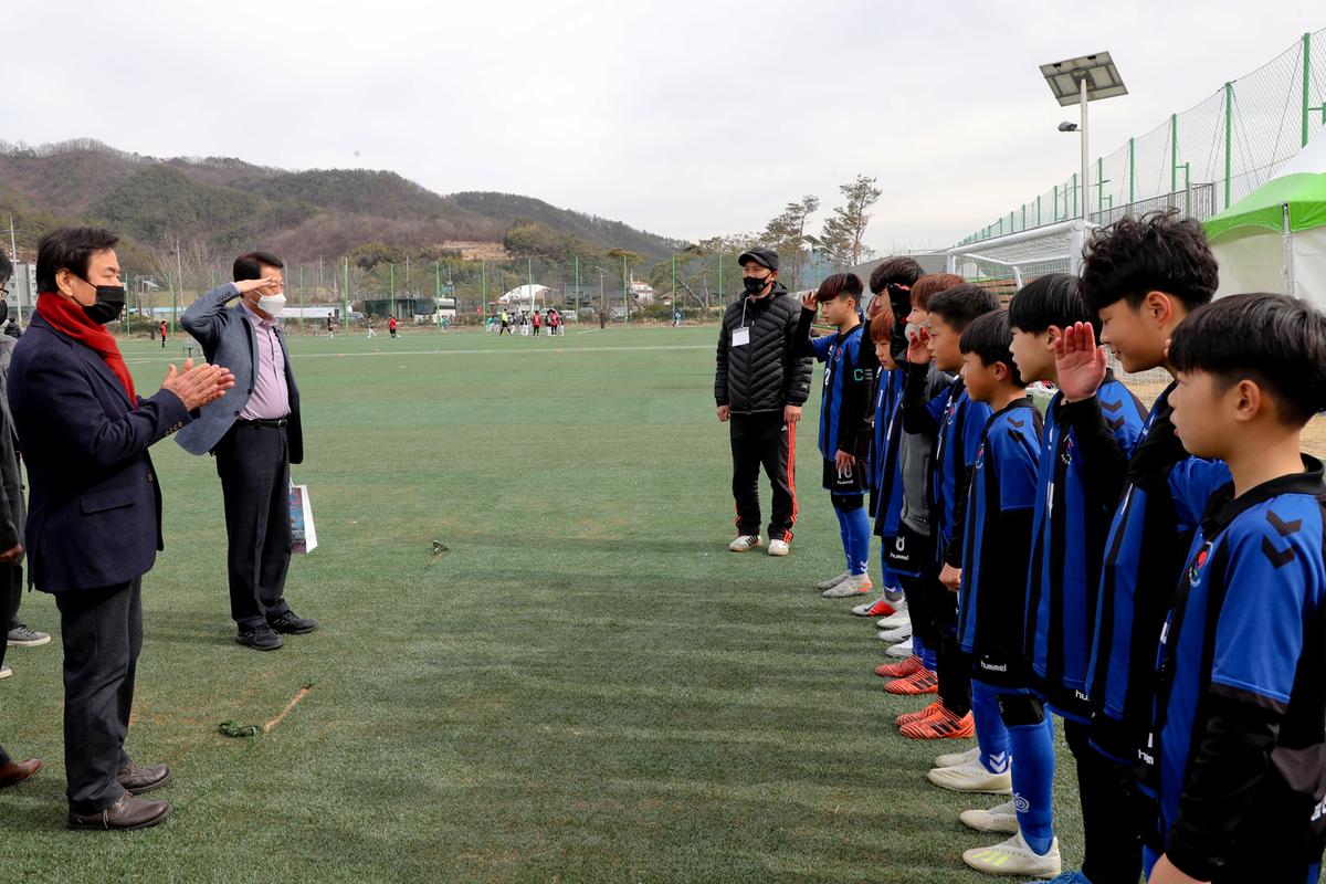 동계전지훈련 격려 방문