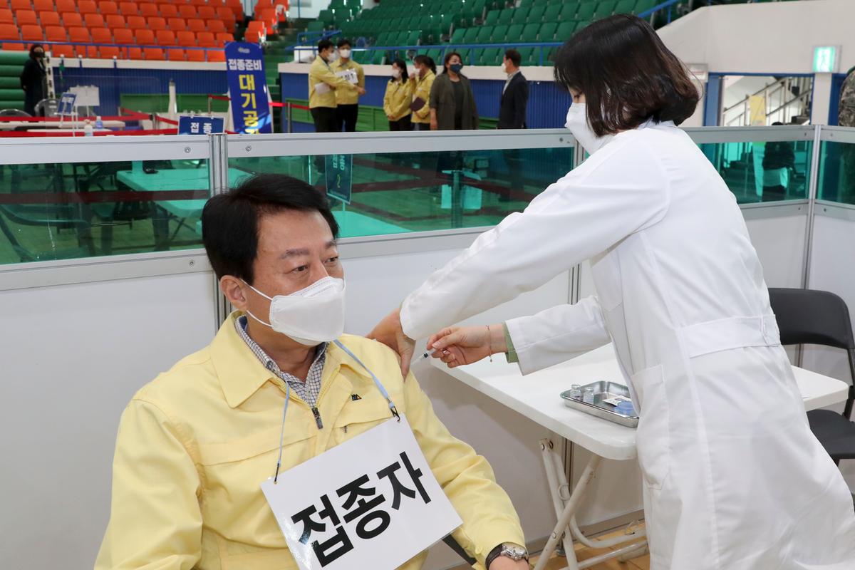 코로나19예방접종센터설치전 시뮬레이션 실시