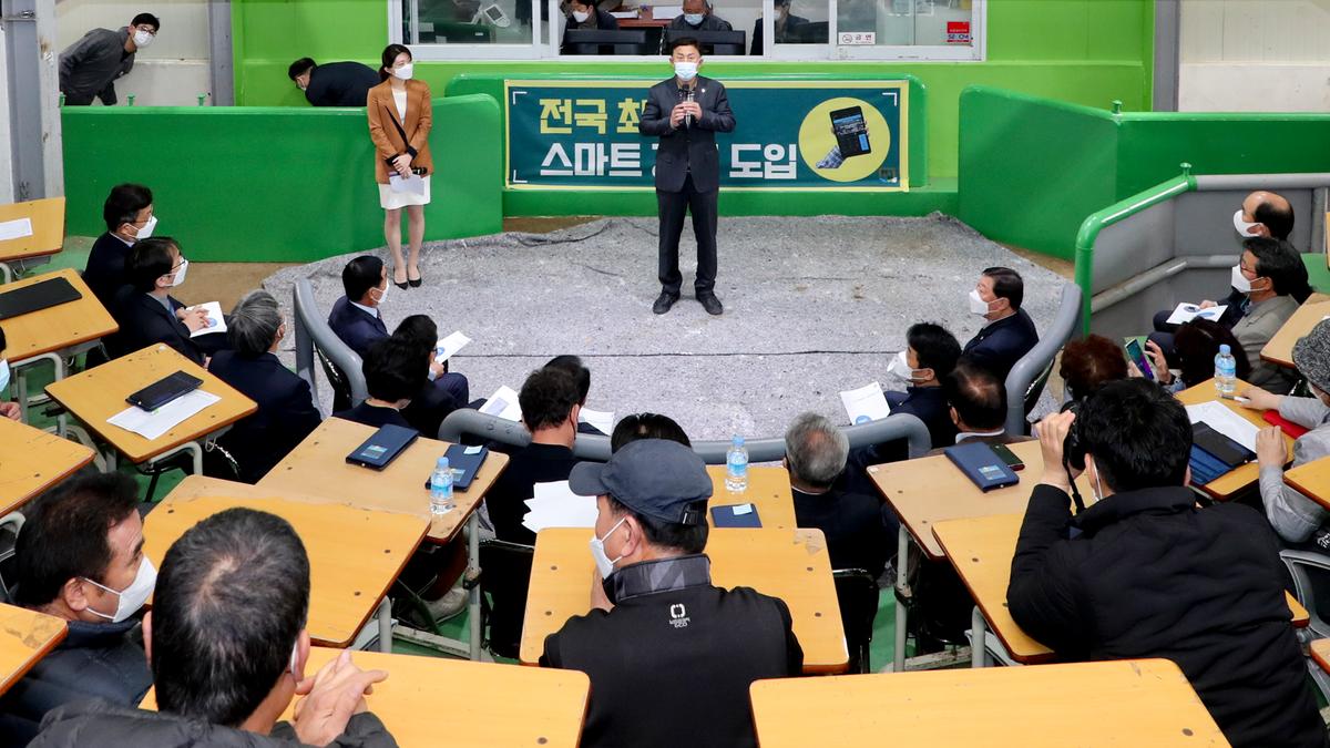 합천축협 한우경매시장 전국최초 비대면경매시스템 도입 행사