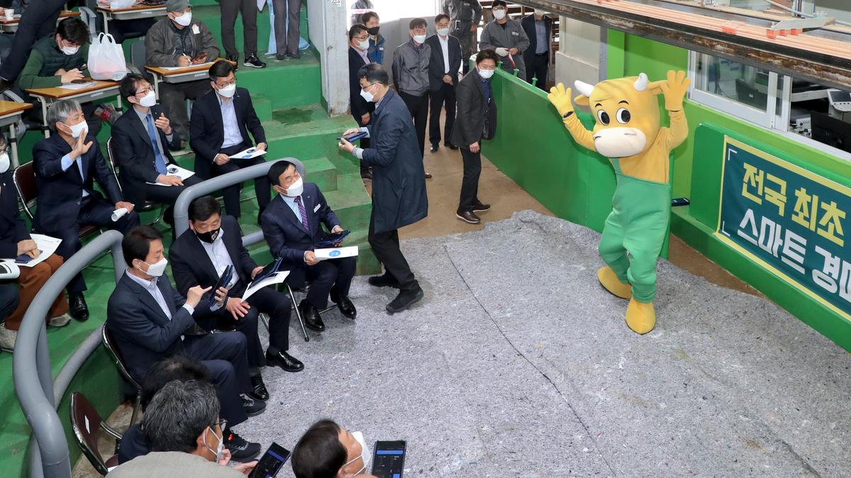 합천축협 한우경매시장 전국최초 비대면경매시스템 도입 행사
