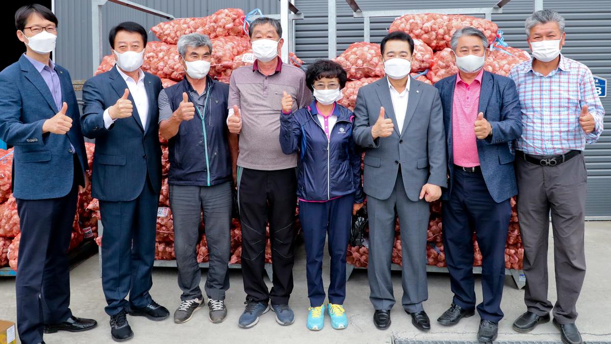 21년 마늘 산지공판장 개설 초매식
