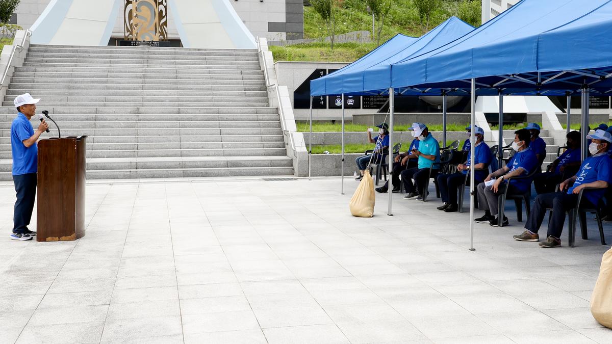 남북통일운동 국민연합 합천군지회 통일 및 광복 기원행사