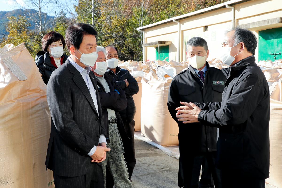 묘산공공비축미곡 수매 현장 방문