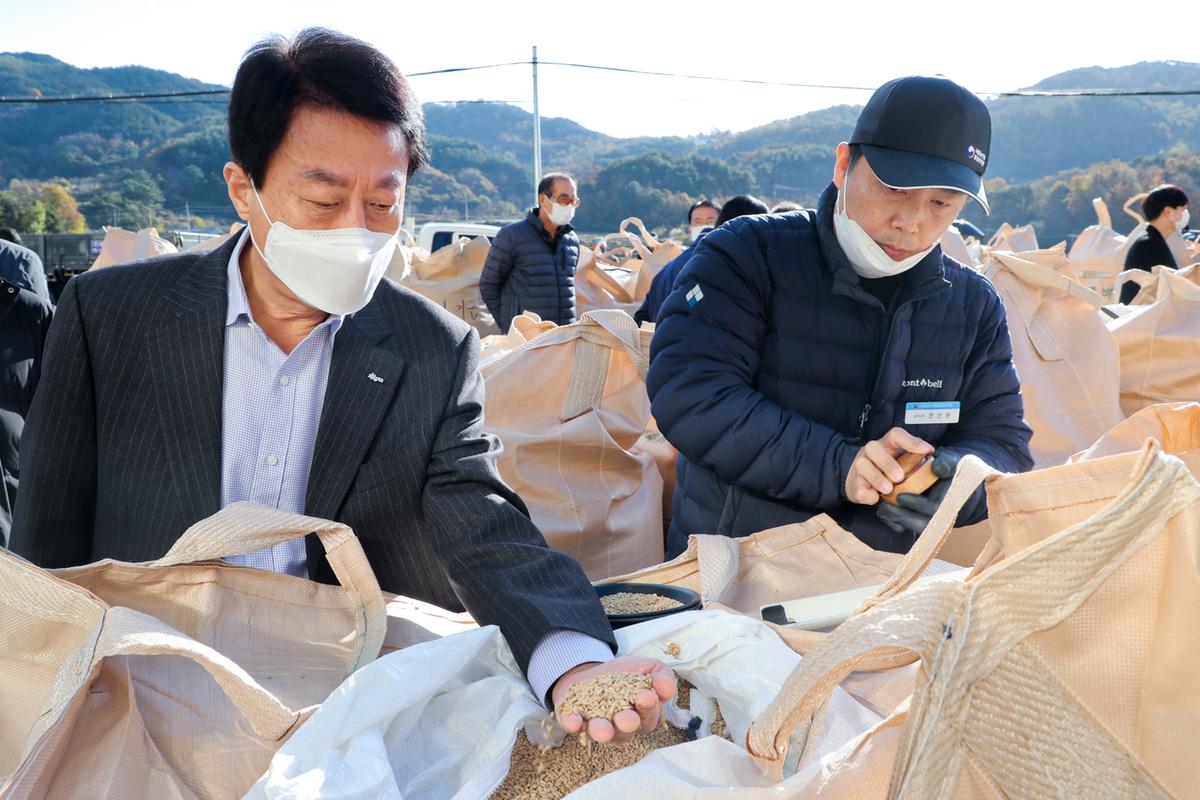 묘산공공비축미곡 수매 현장 방문
