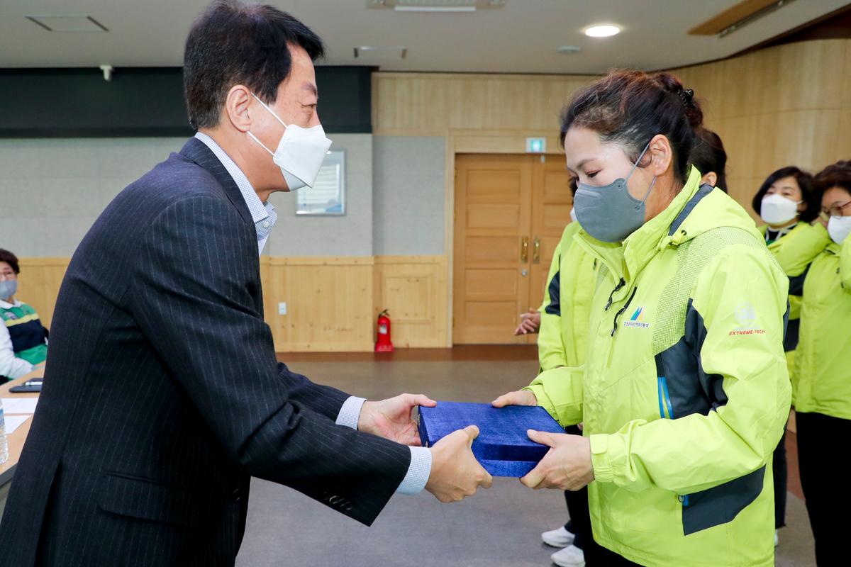 주부민방위기동대 2021년 모범대원 표창 수여식