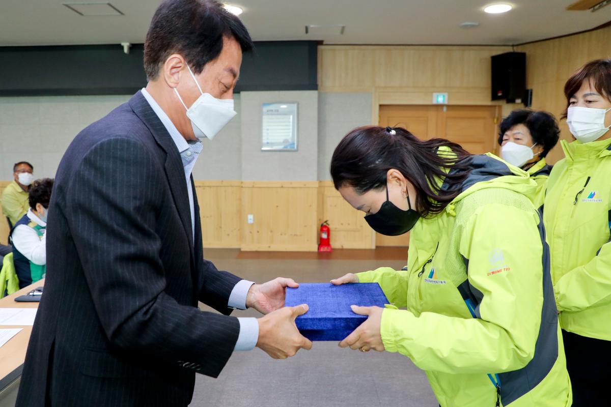 주부민방위기동대 2021년 모범대원 표창 수여식