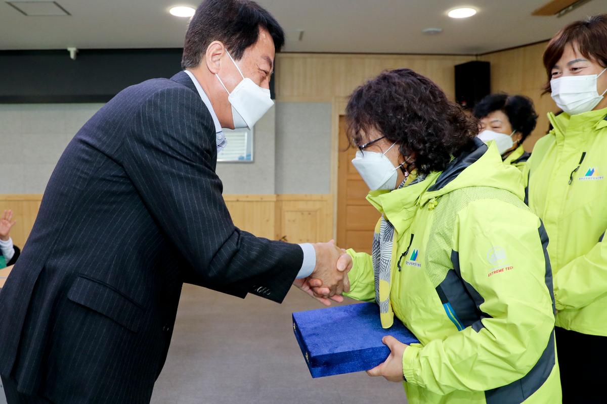 주부민방위기동대 2021년 모범대원 표창 수여식