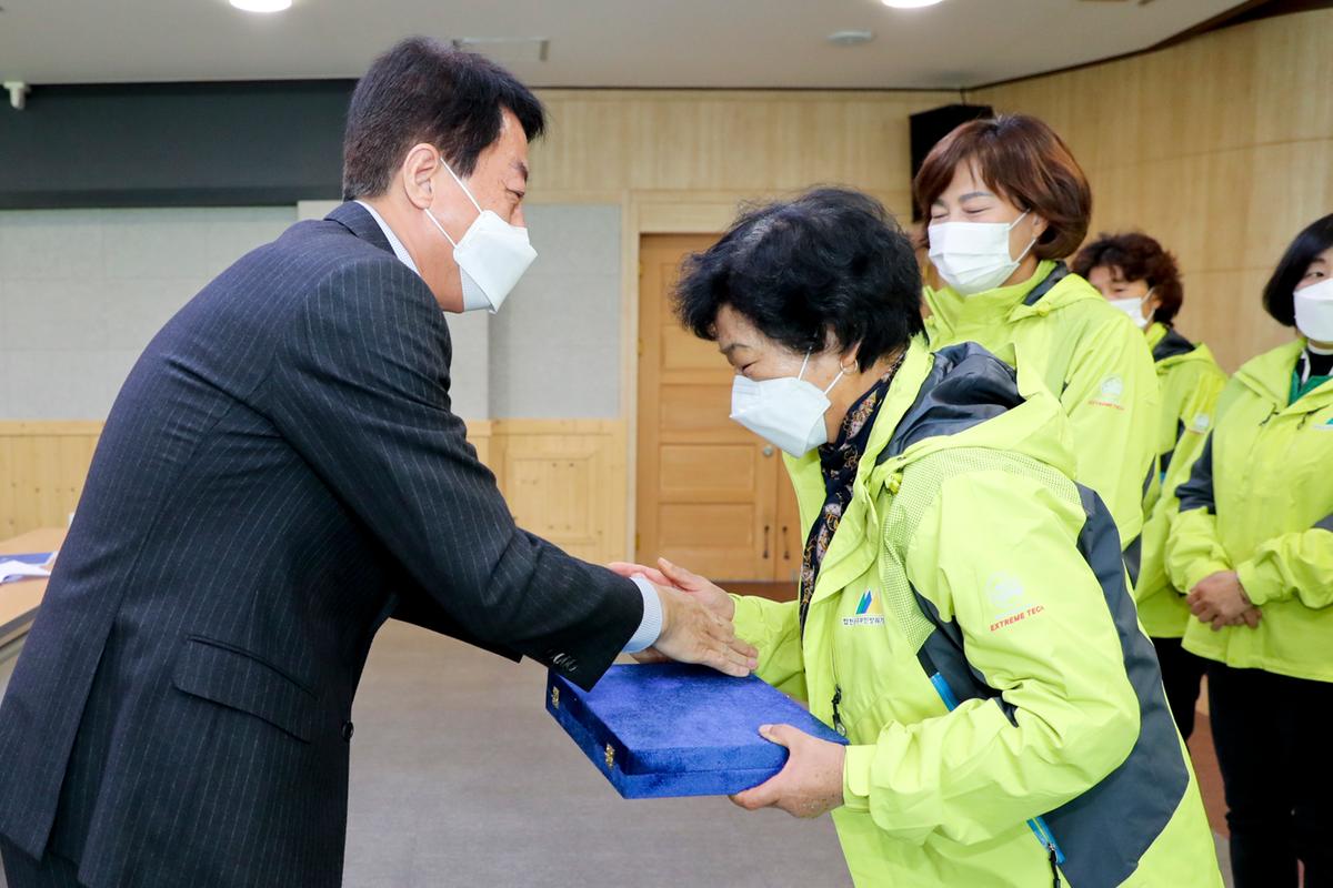 주부민방위기동대 2021년 모범대원 표창 수여식