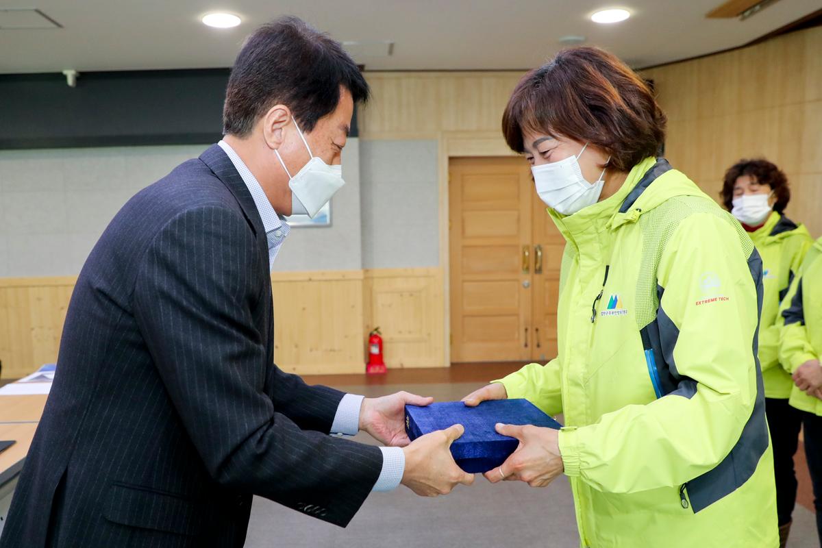 주부민방위기동대 2021년 모범대원 표창 수여식