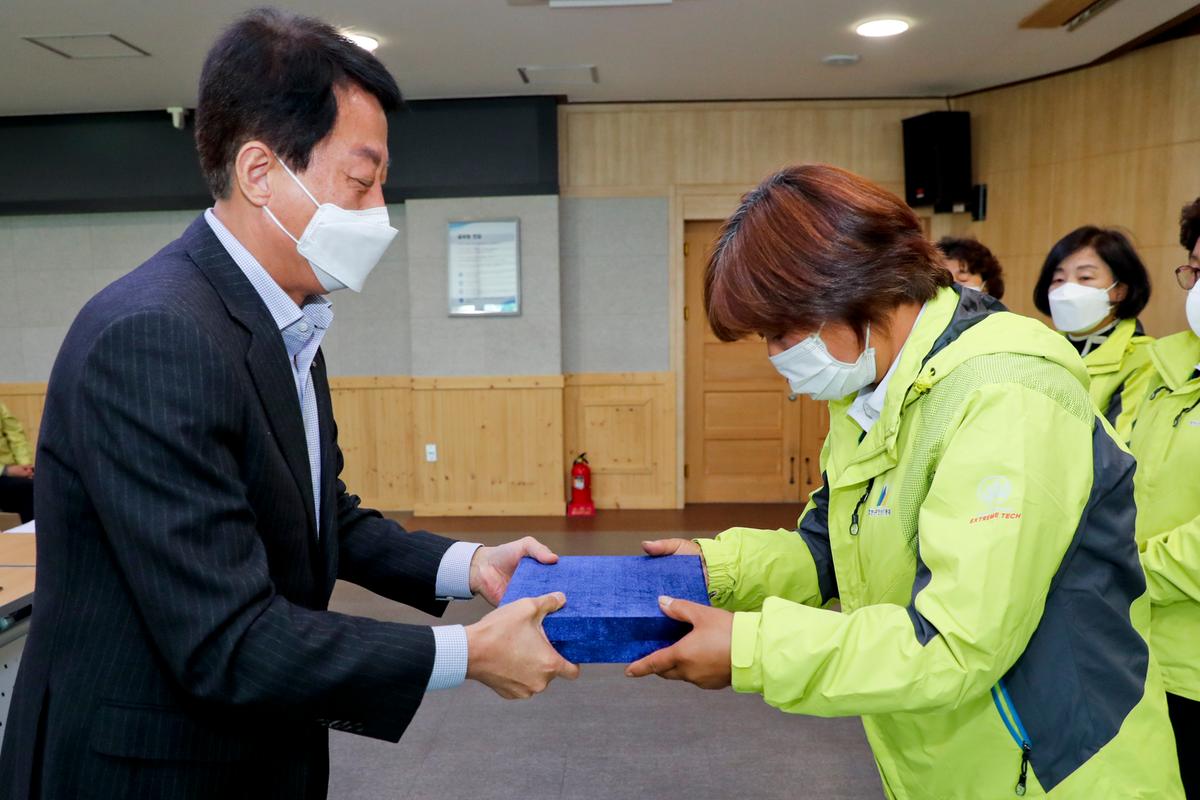 주부민방위기동대 2021년 모범대원 표창 수여식