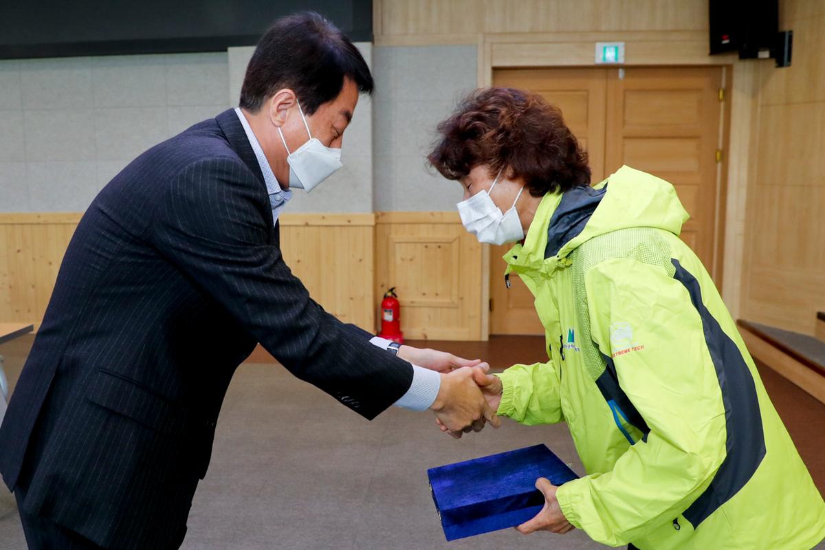 주부민방위기동대 2021년 모범대원 표창 수여식