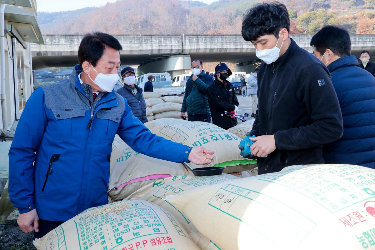 대양면공공비축미곡 수매 현장 방문